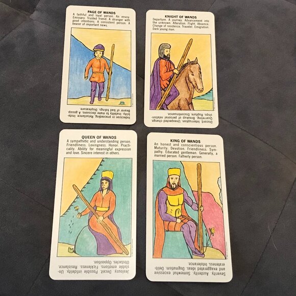 Starter Tarot Deck Vintage 1988 US Games Beginner Tarot - Picture 9 of 11